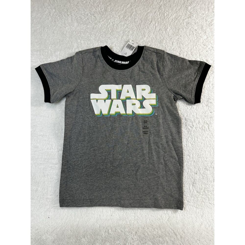 Star Wars Boy’s Ringer T-shirt Size XS Size 4 New with Tags